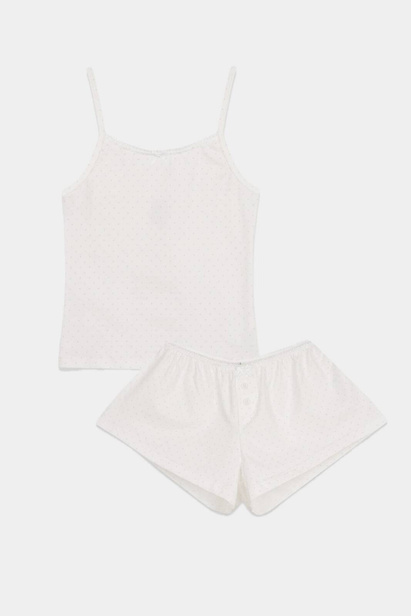 Grey Dotted Set "Rosie"