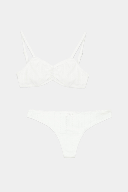 Off White Openwork Set "Rosie" No 3