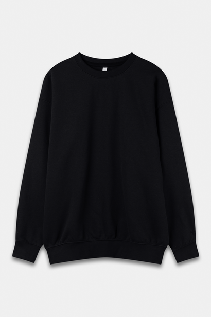 Black Oversized Unisex Sweatshirt "Hailey"