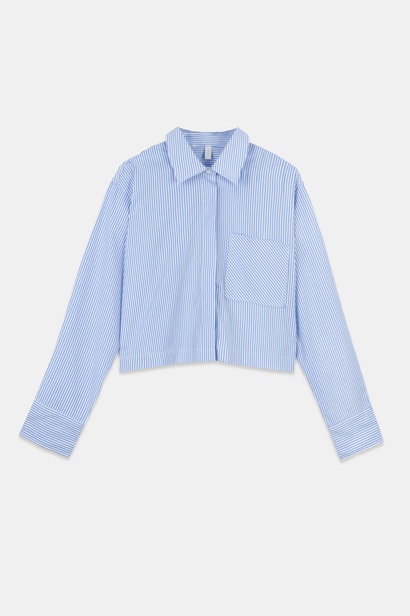 Blue Stripe Button-up Shirt "Jane"