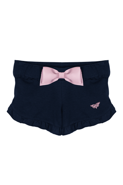 Dark Navy Frizzly Shorts for Girls