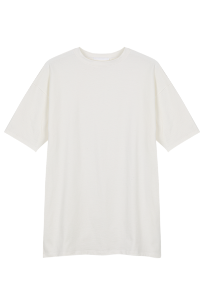 Off White Organic Cotton T-Shirt Dress