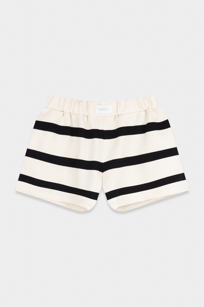 Striped Basic Shorts with Pockets