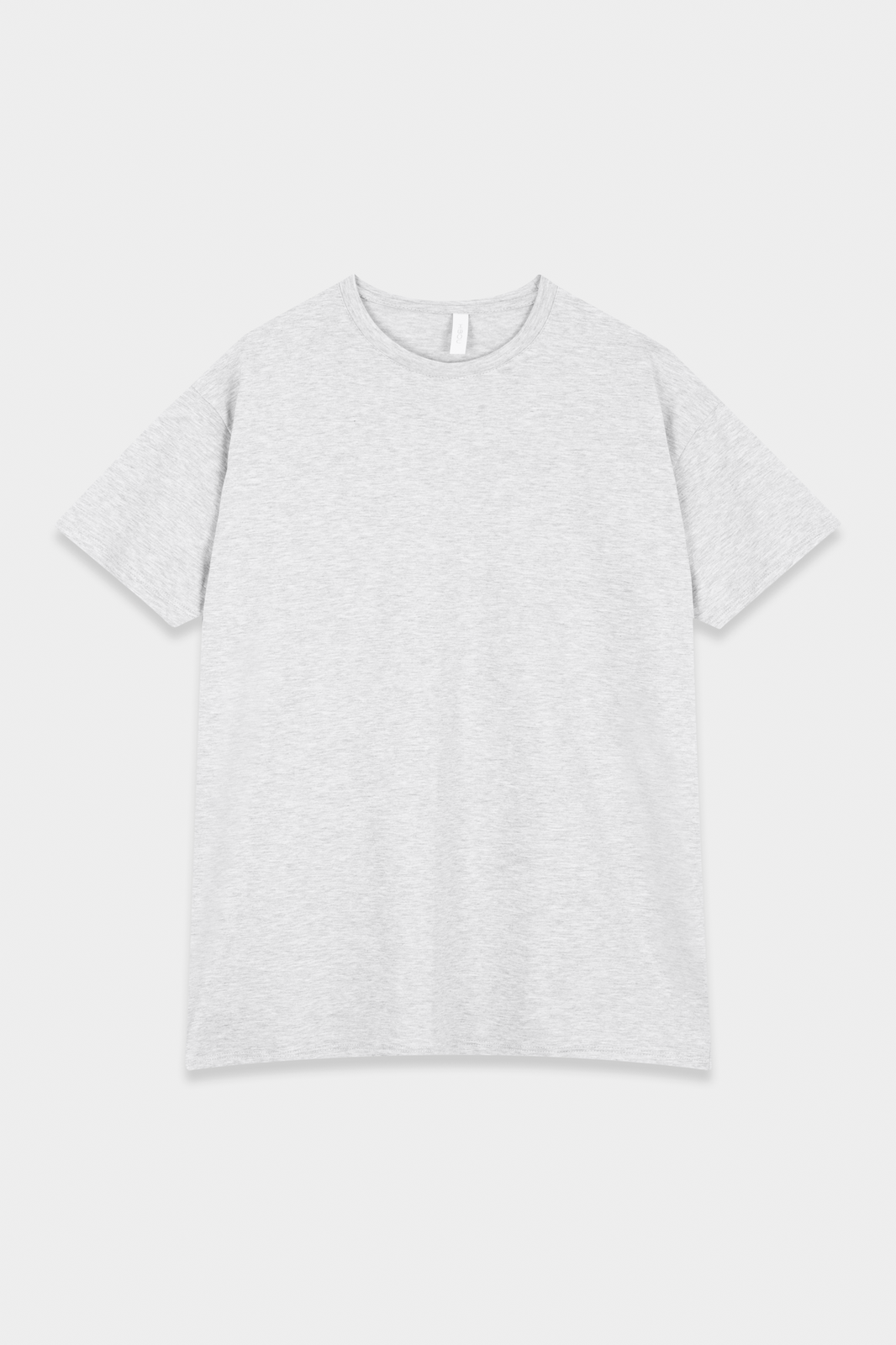 100% Cotton Classic T-shirt in Grey Melange