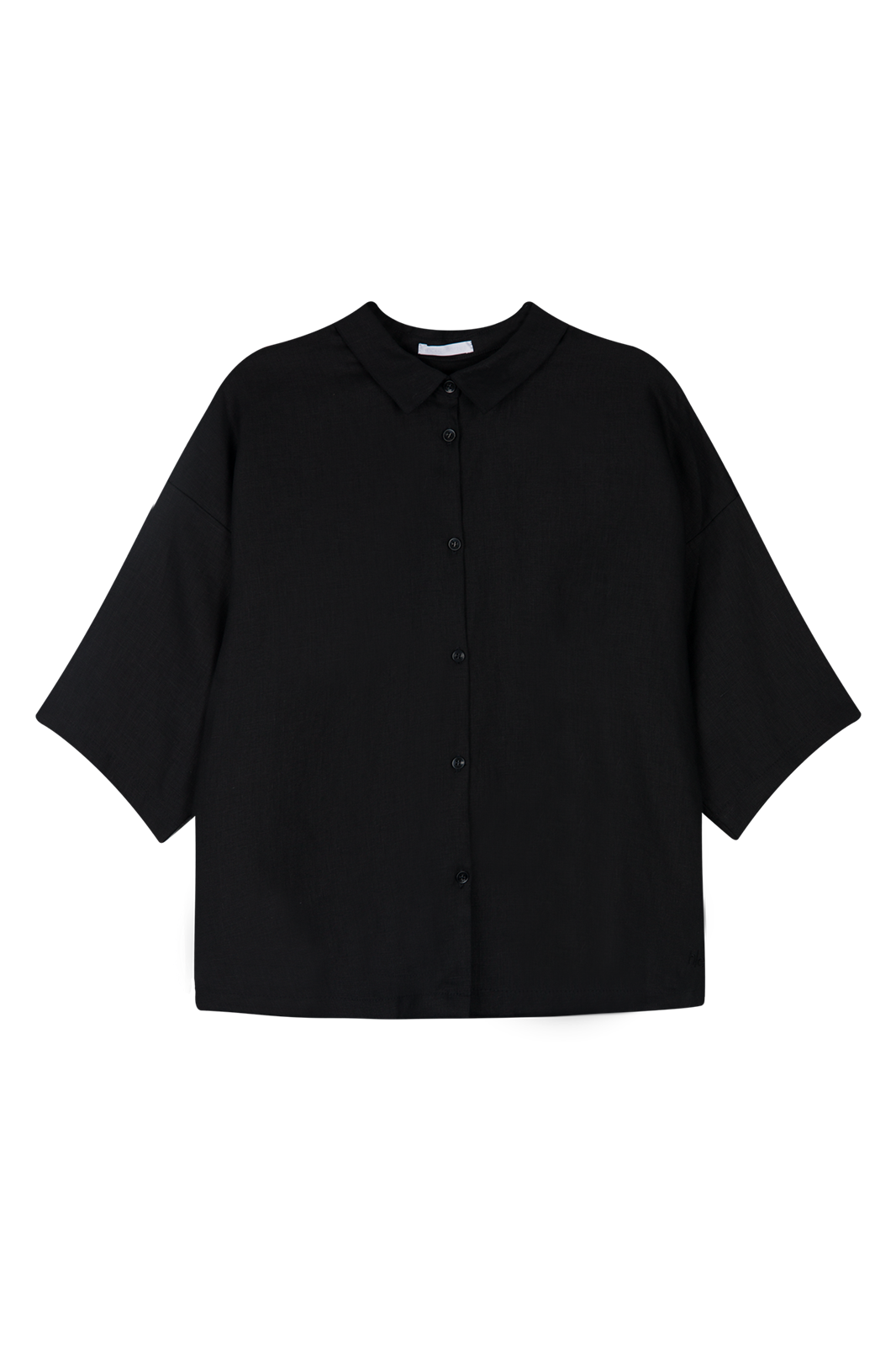 HIBOU Black Linen Shirt