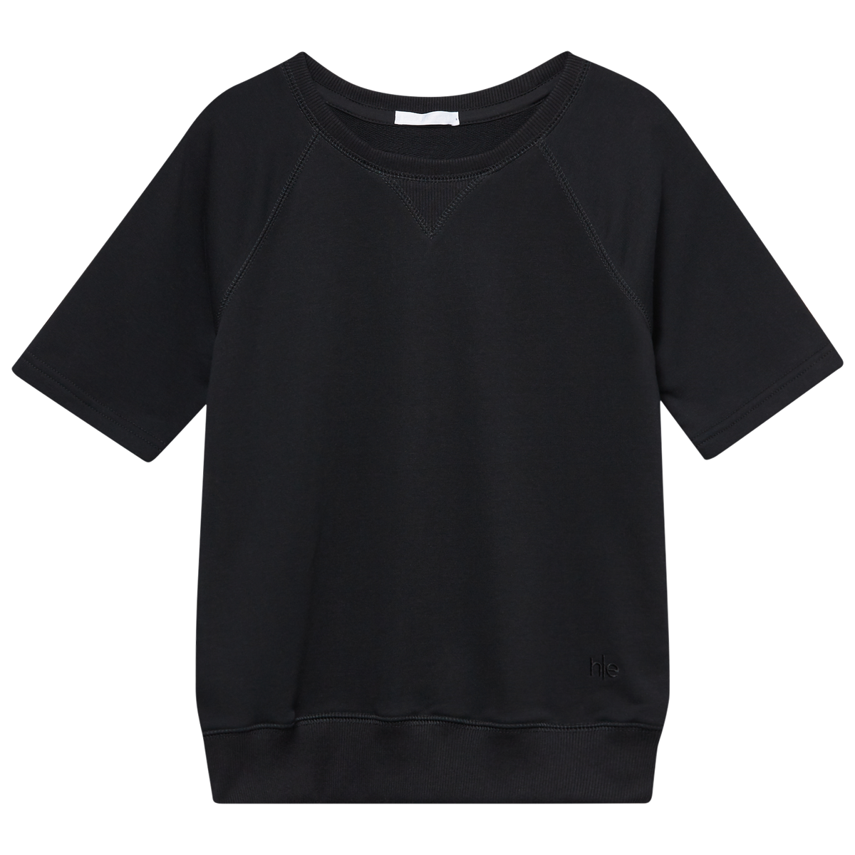 Black Short Sleeve Sweatshirt