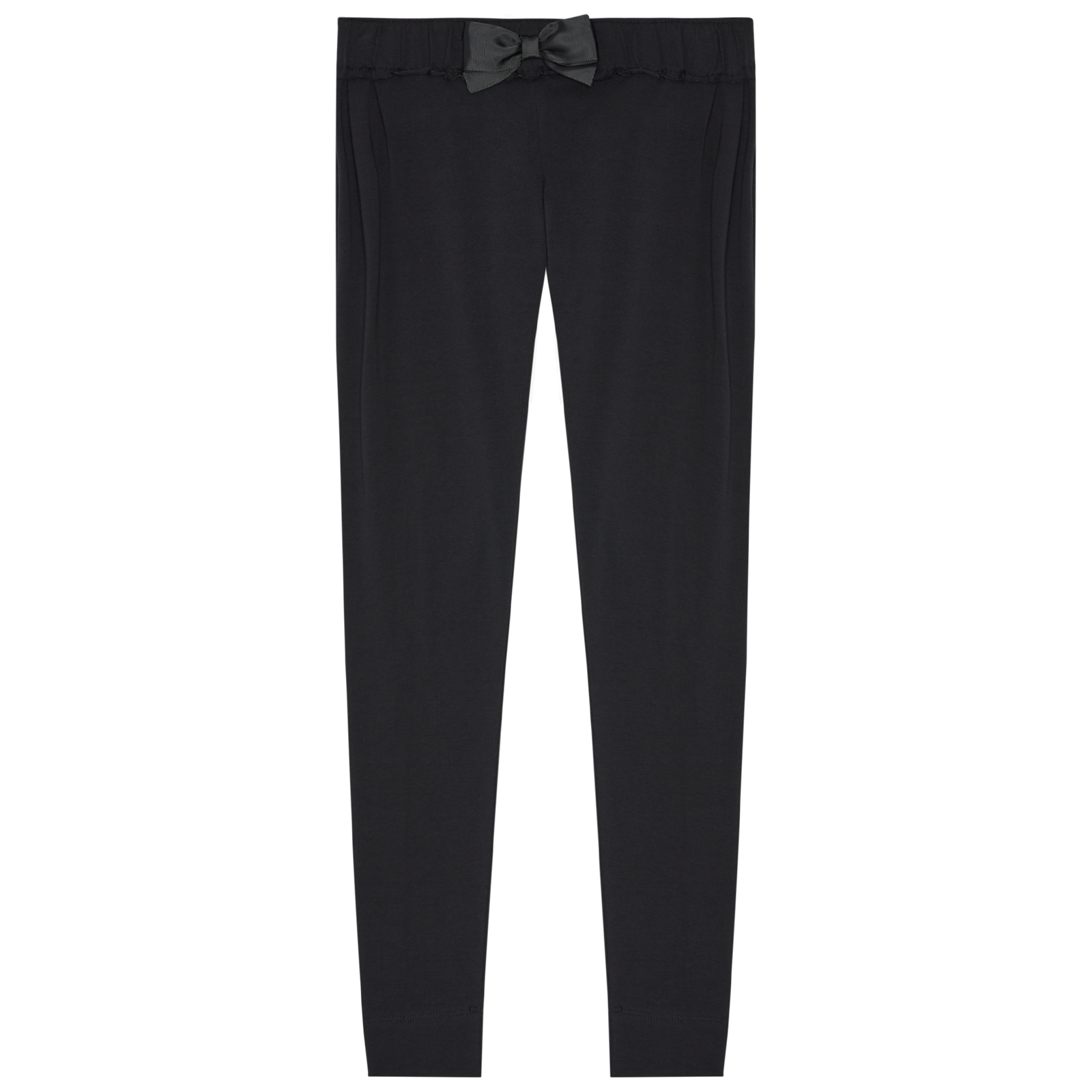 Black Slim Fit Pajama Pants