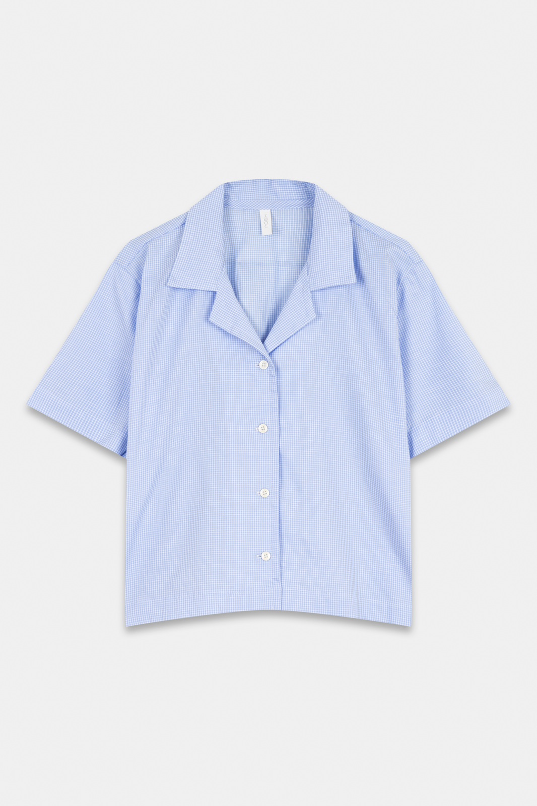 Blue Checkered Short Sleeve Shirt 