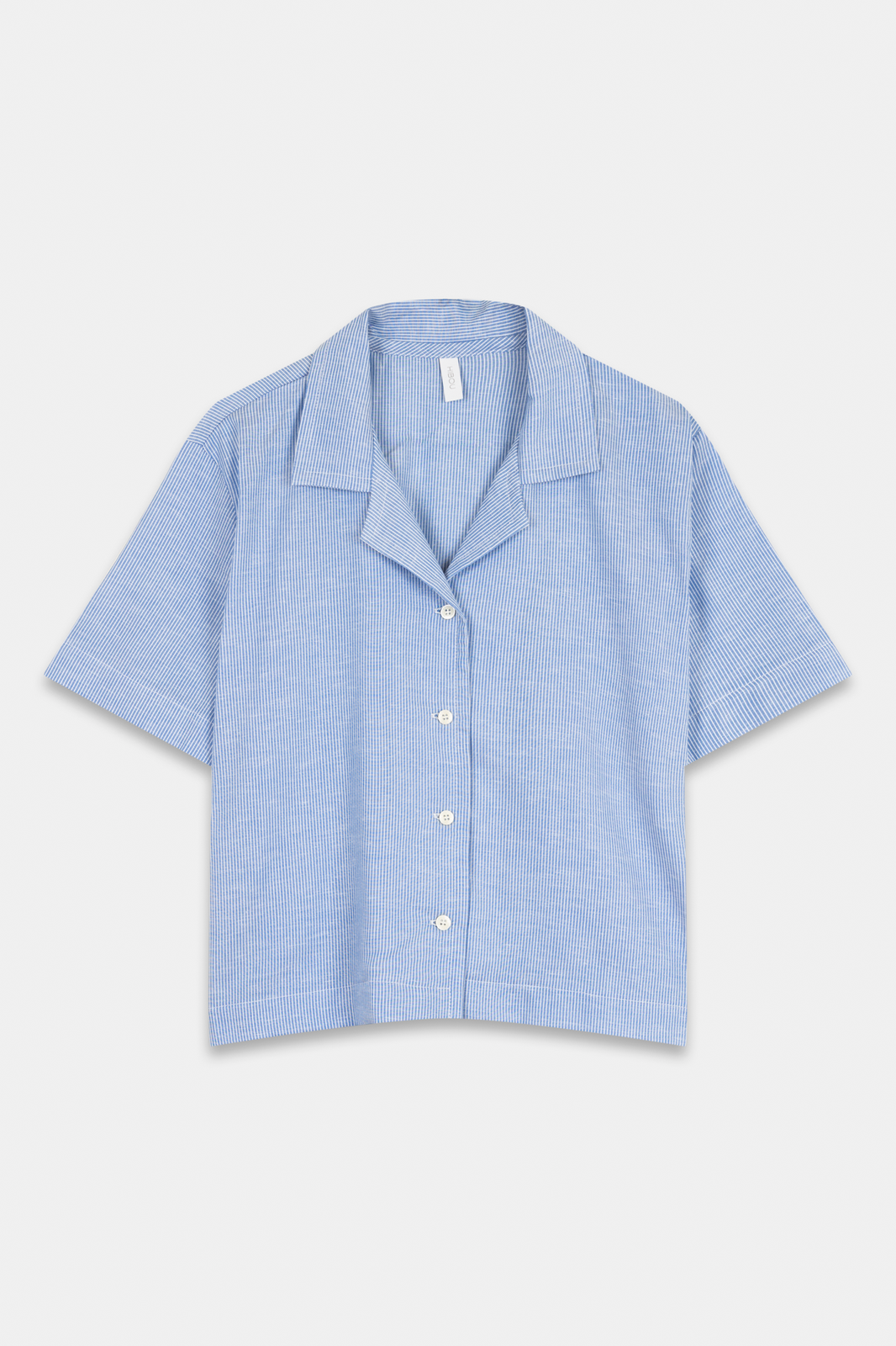 Blue Striped Short Sleeve Shirt 