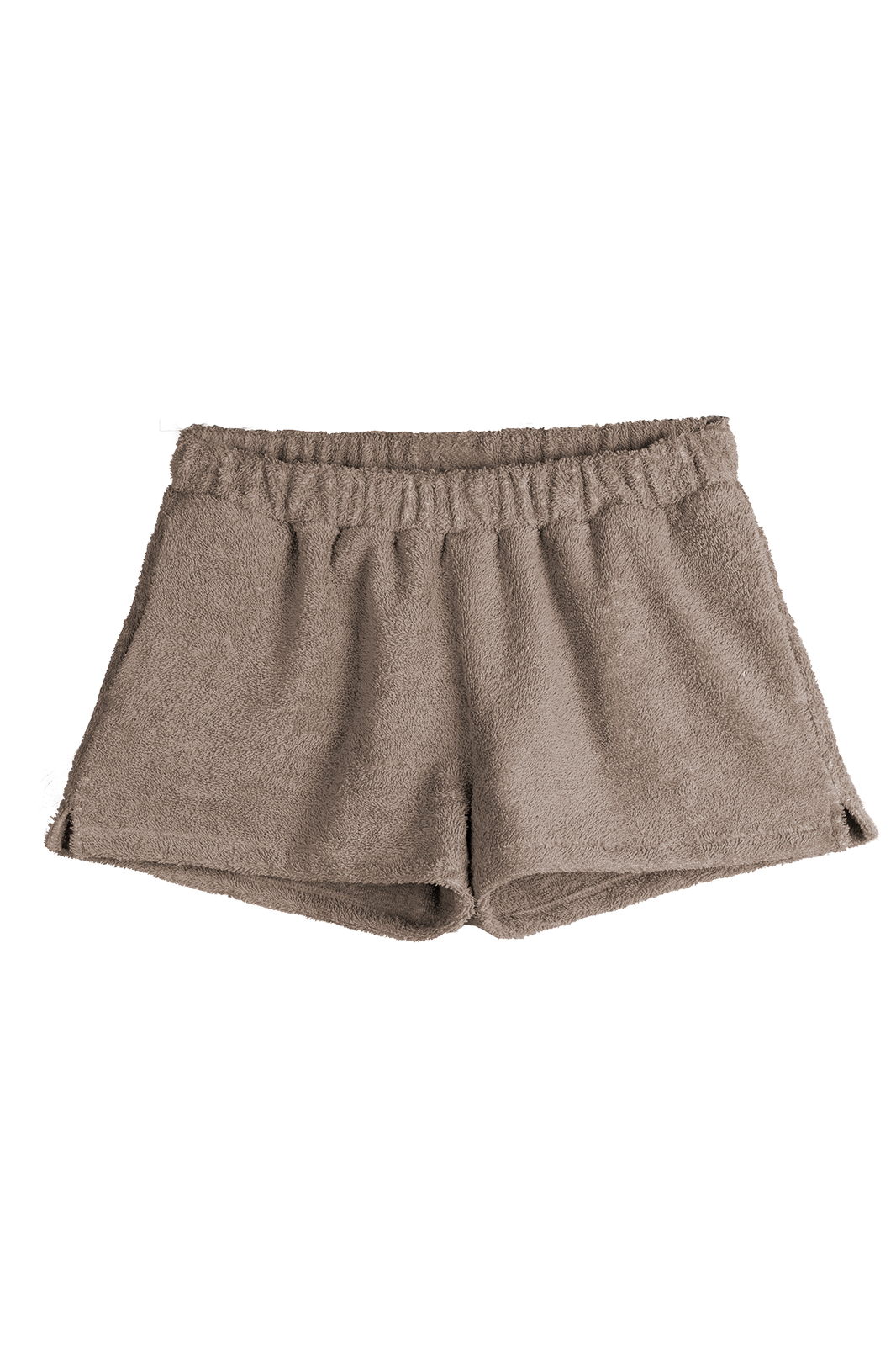 Brown Terrycloth Shorts