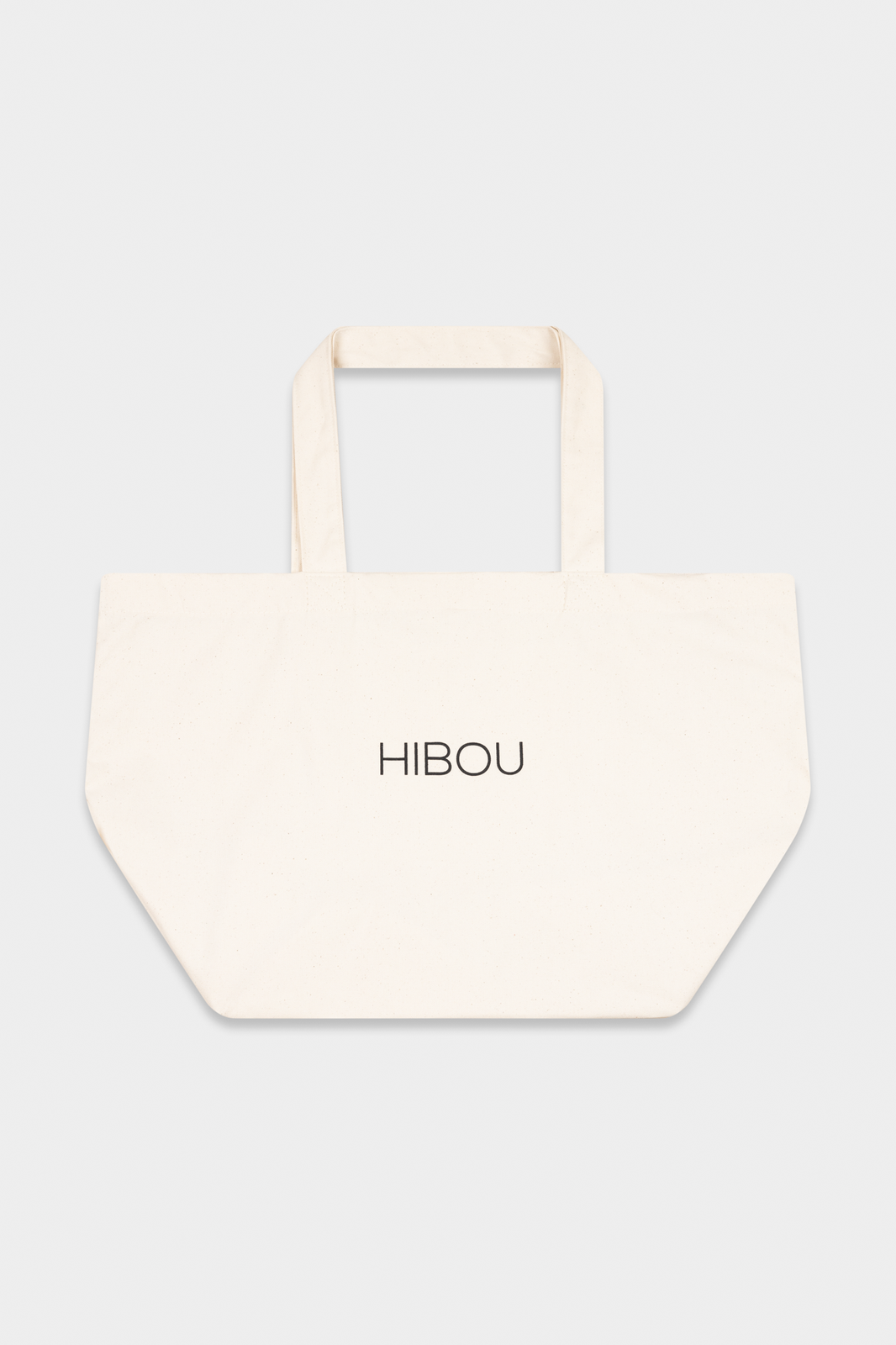 Canvas Tote Bag with Black Logo