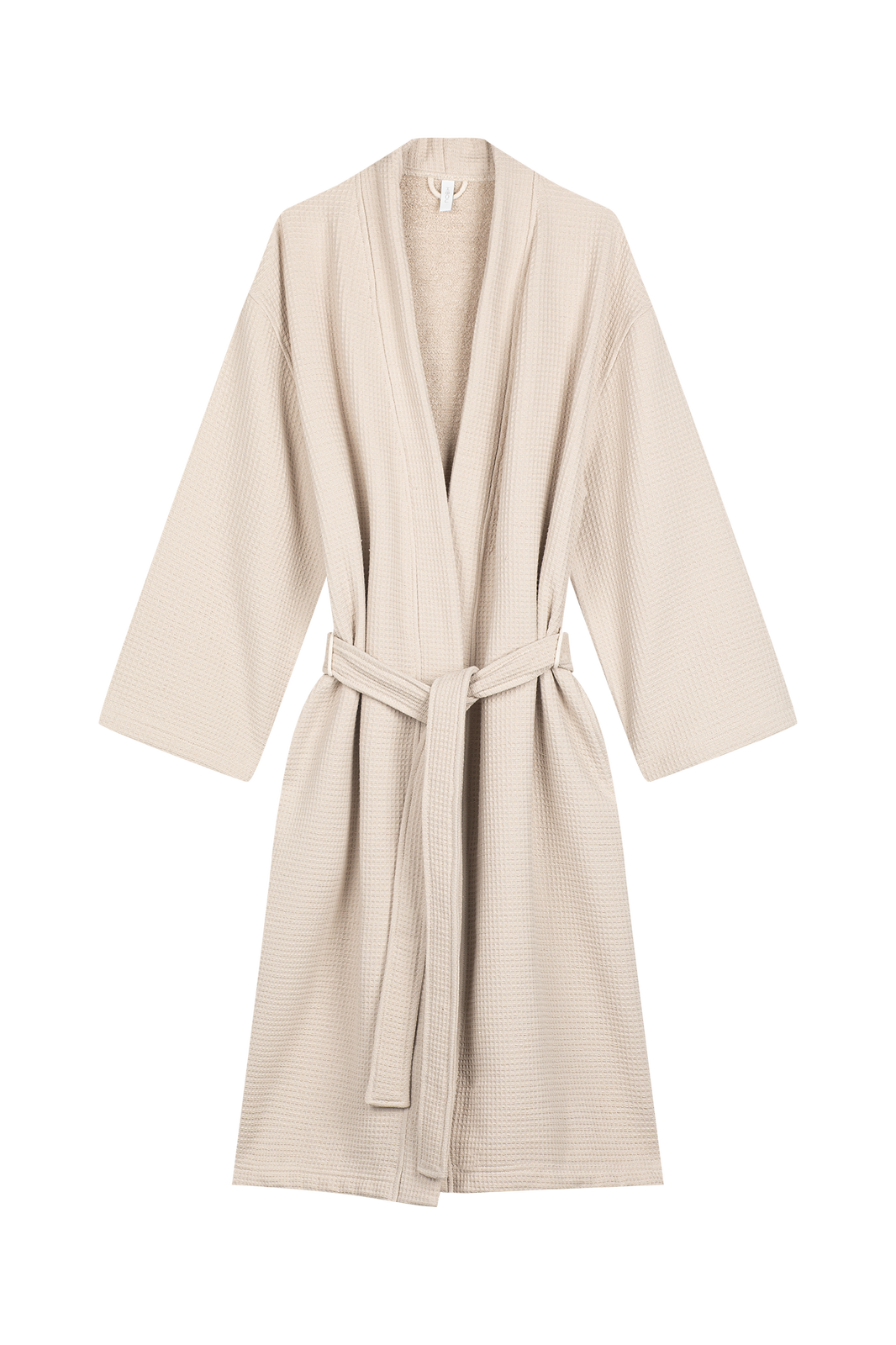 Cold Beige Waffle Robe