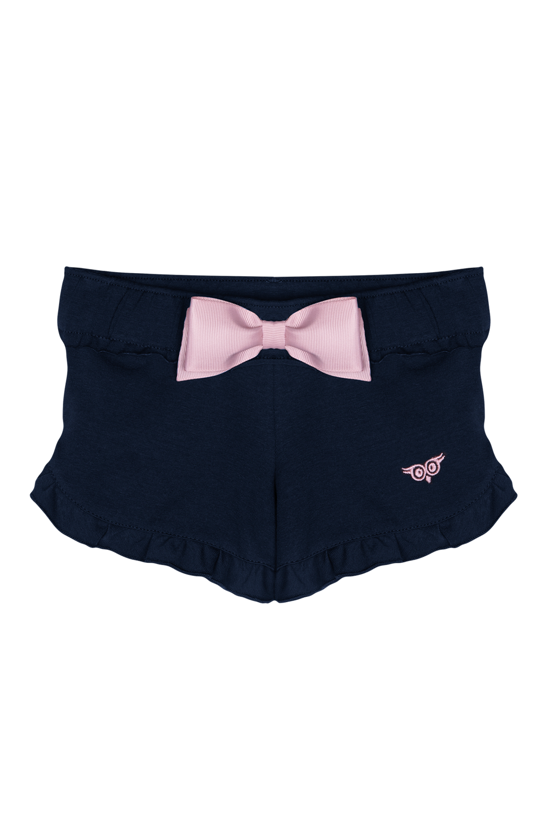 Dark Navy Frizzly Shorts for Girls