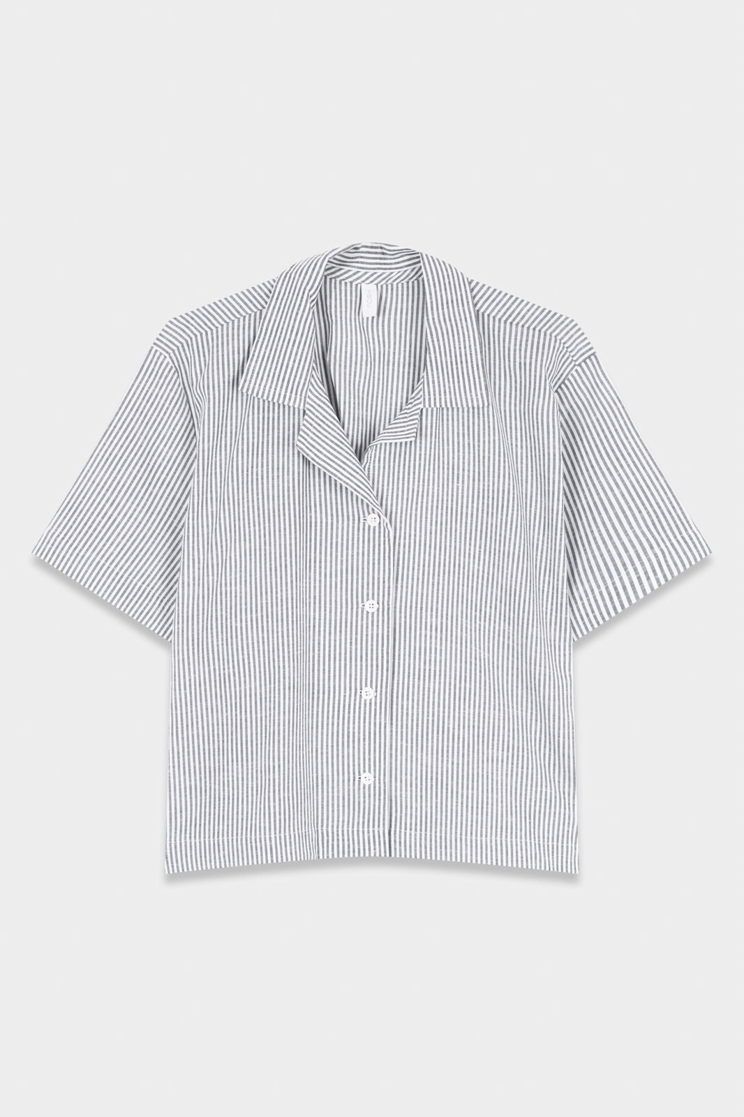 Graphite Striped Short Sleeve Shirt 