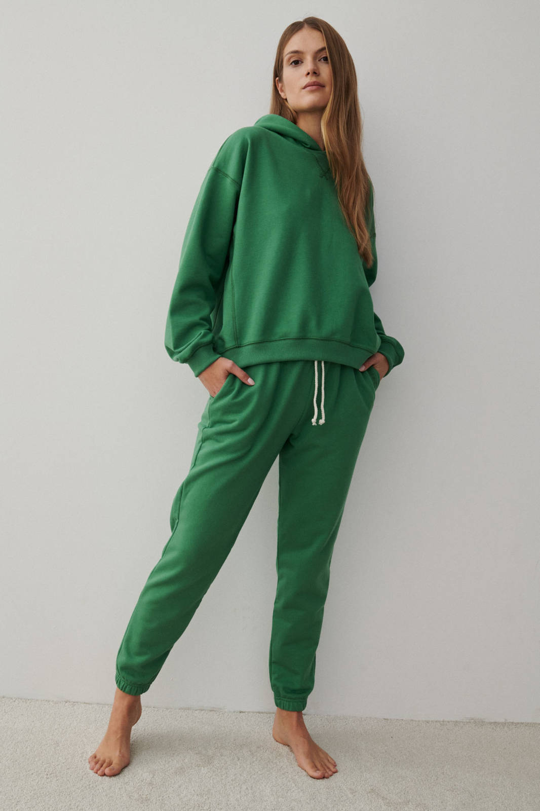 Green Organic Oversize Sweatpants