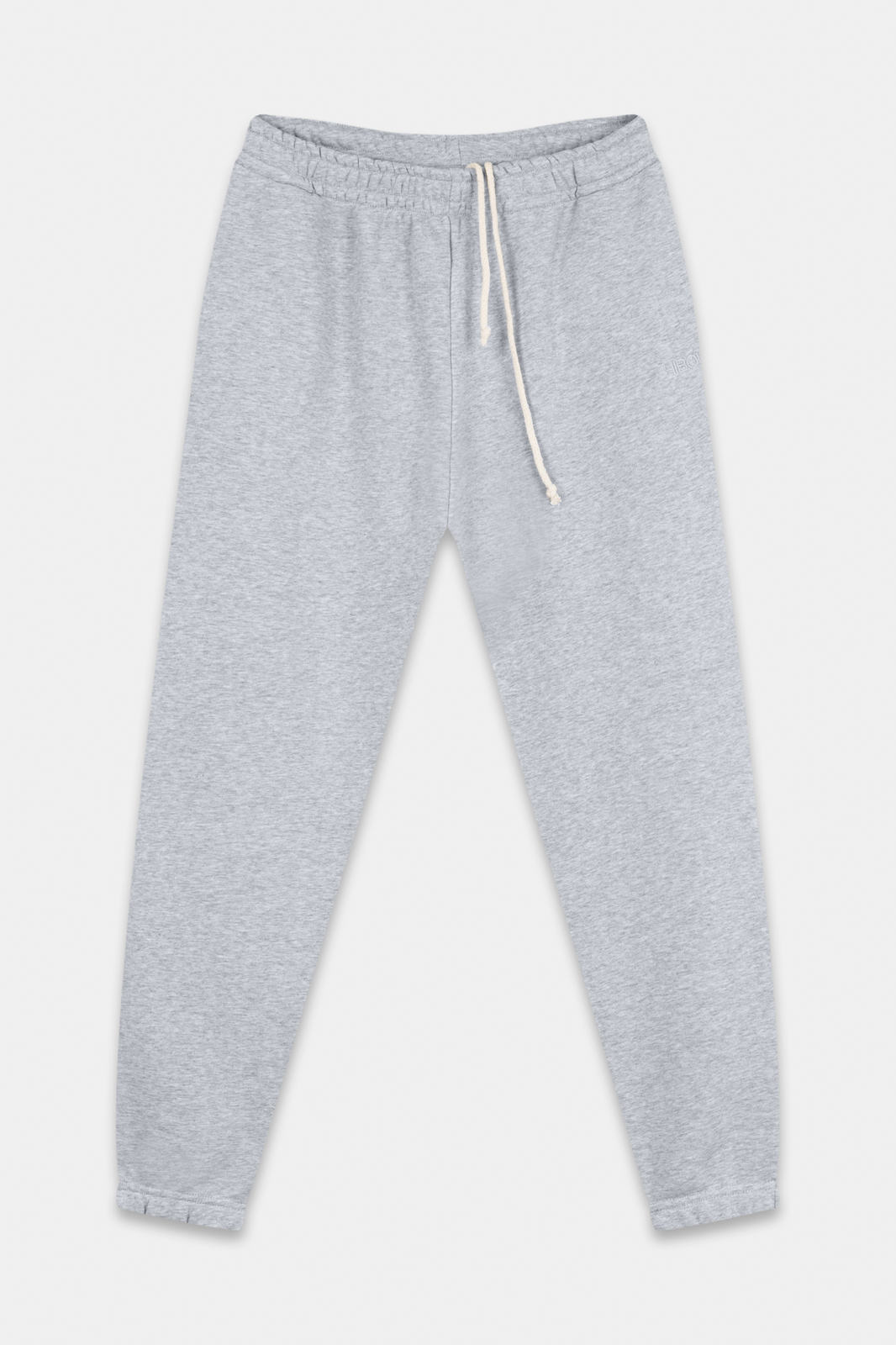 Grey Melange Oversized Sweatpants