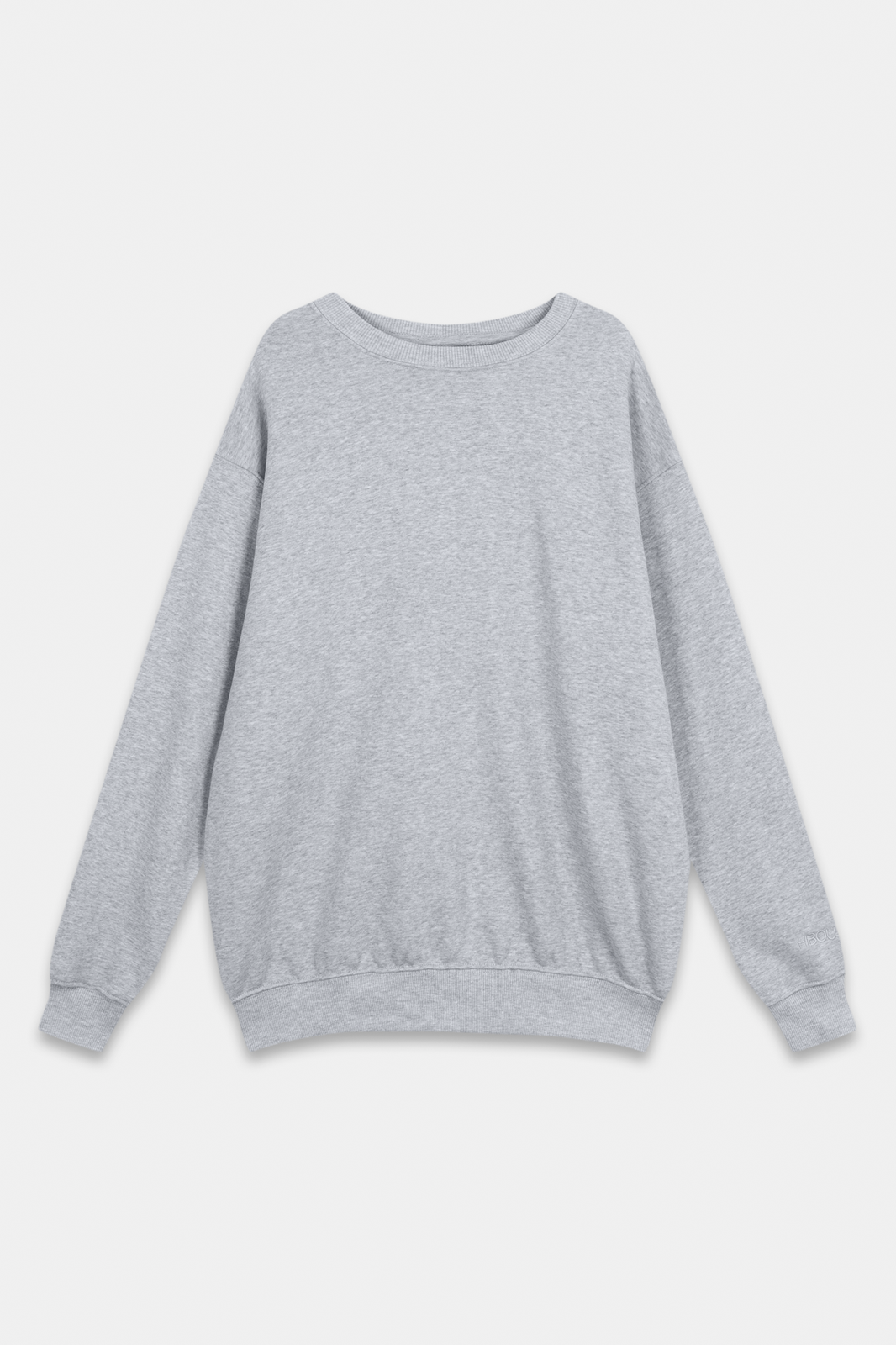 Grey Melange Oversized Sweatshirt "Hailey"