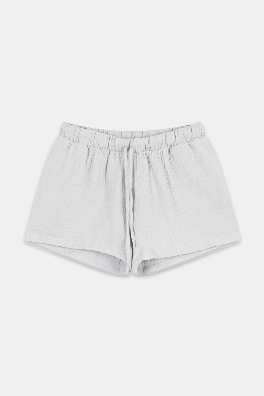 Muslin Pastel Grey Shorts with Pockets