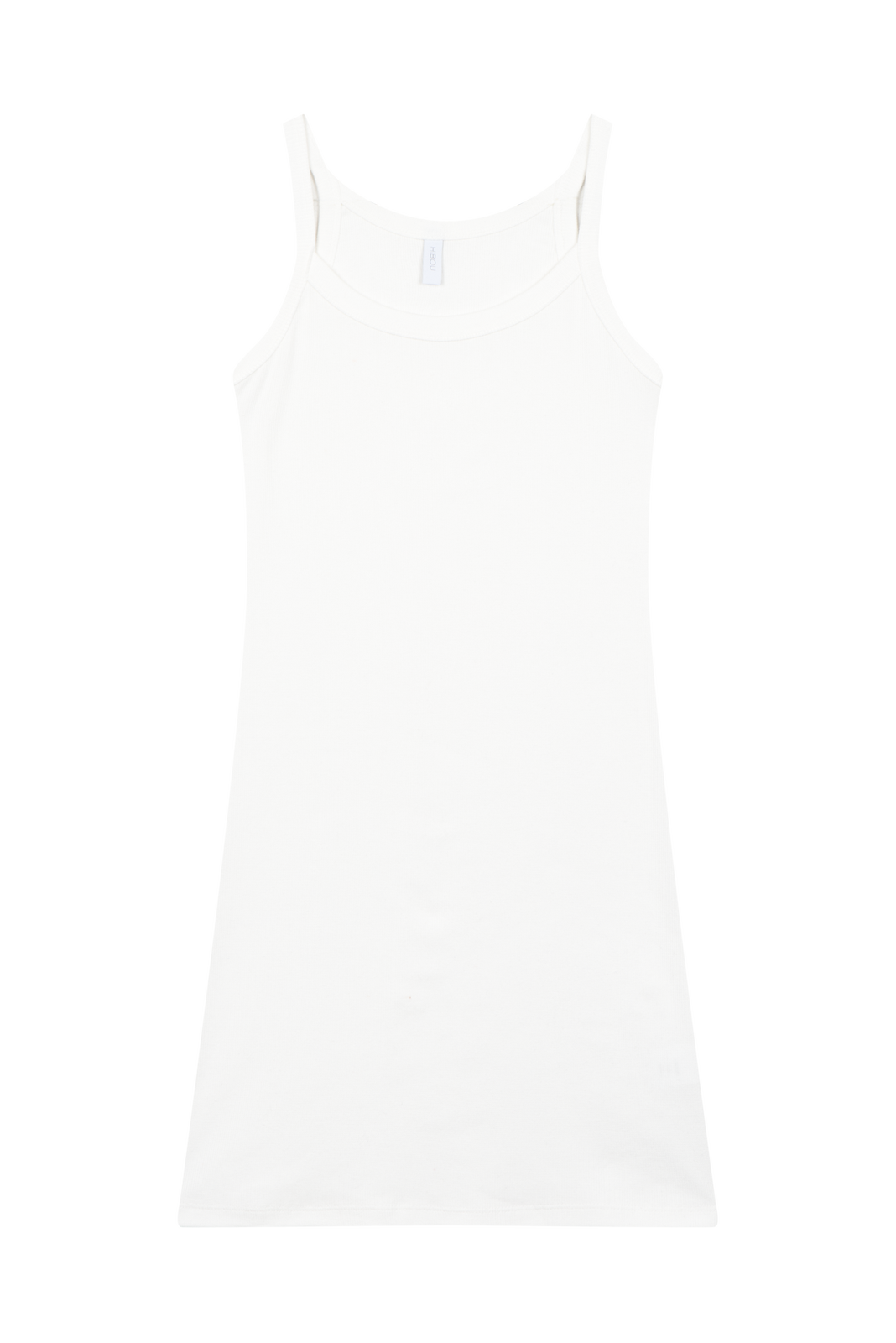 Off White Organic Fitted Dress
