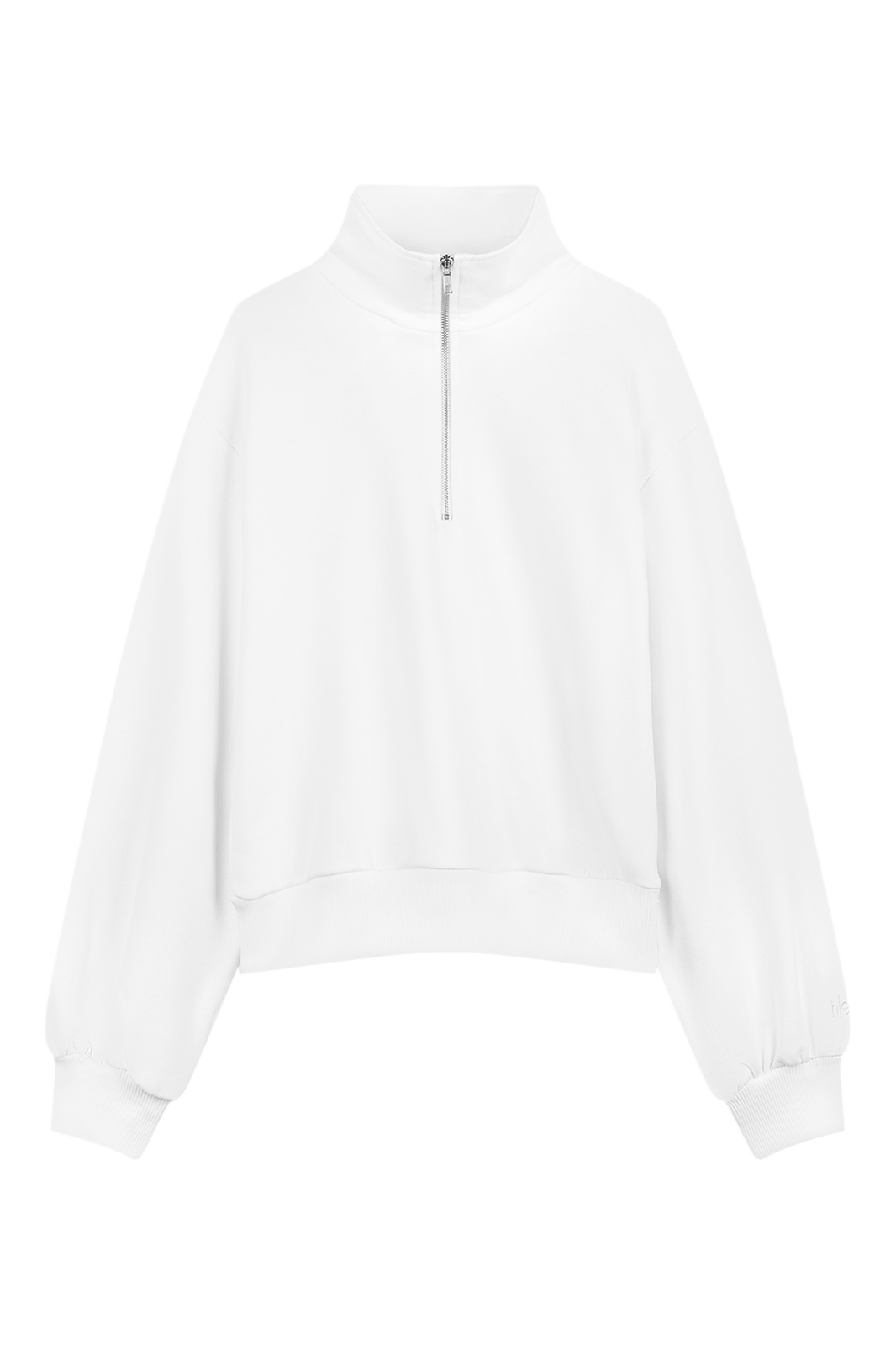 Off White Organic Zipped Sweatshirt