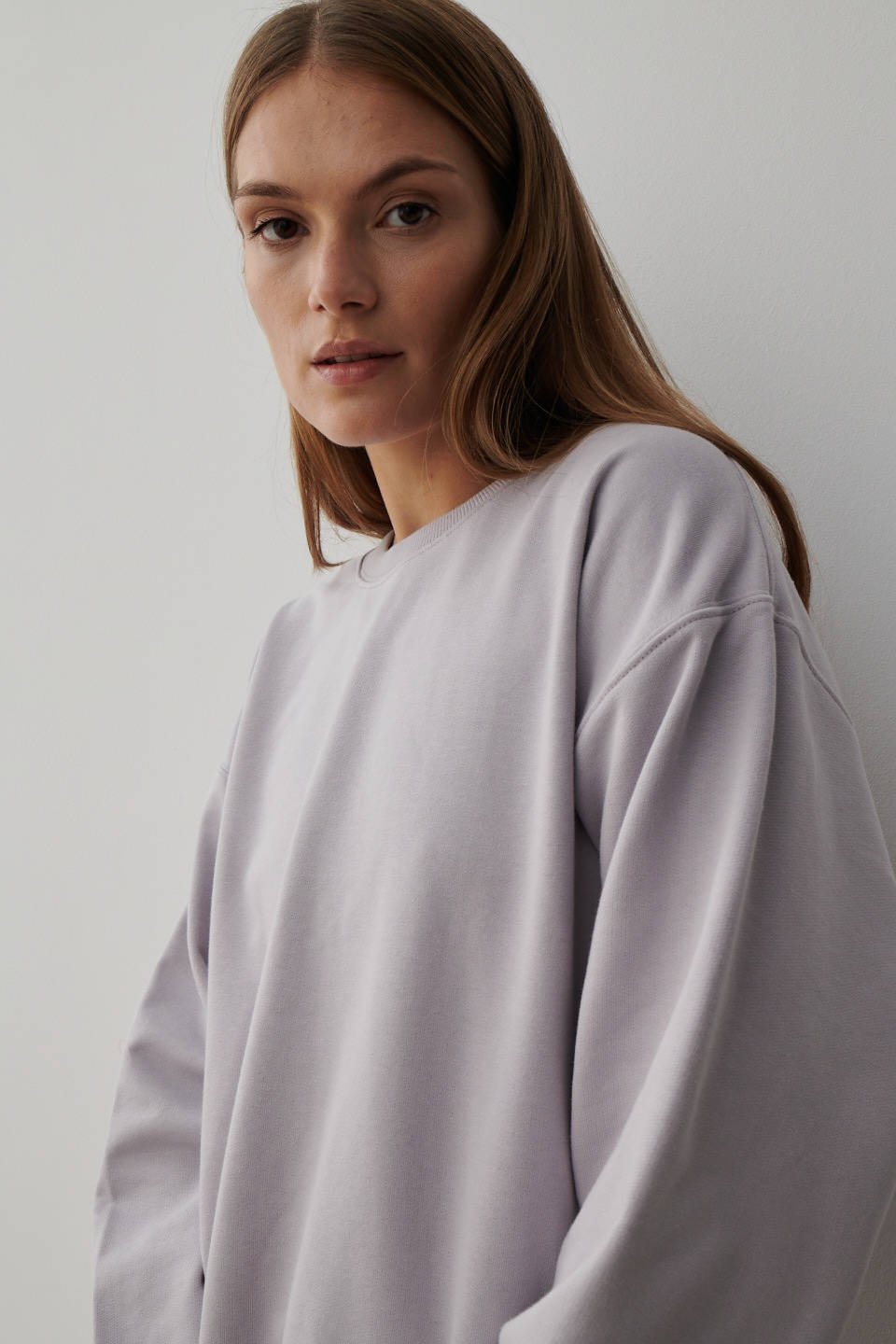 Pastel Purple Organic Hailey Sweatshirt | New in Organic Women \ Sweats ...