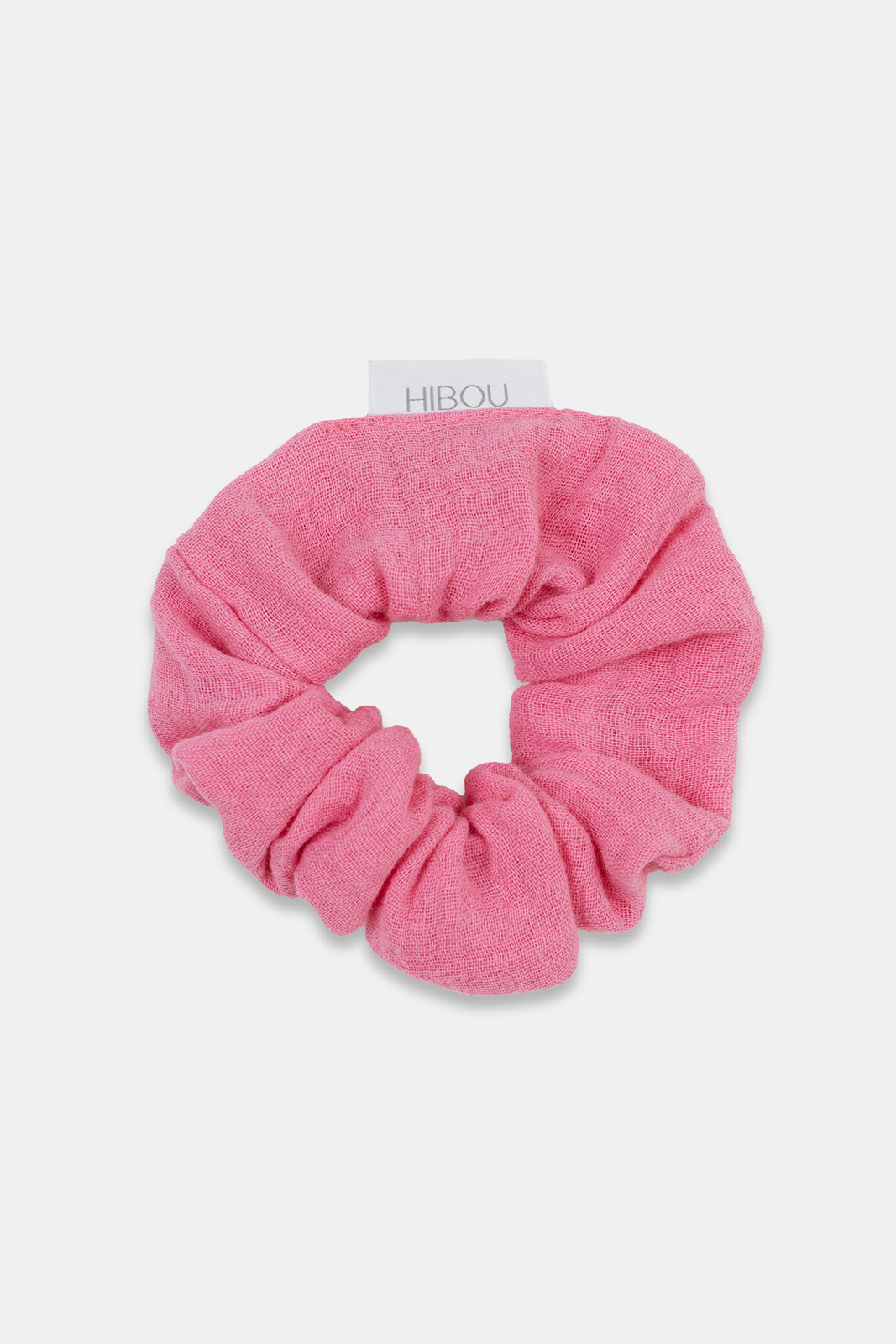 Pink Muslin Scrunchie