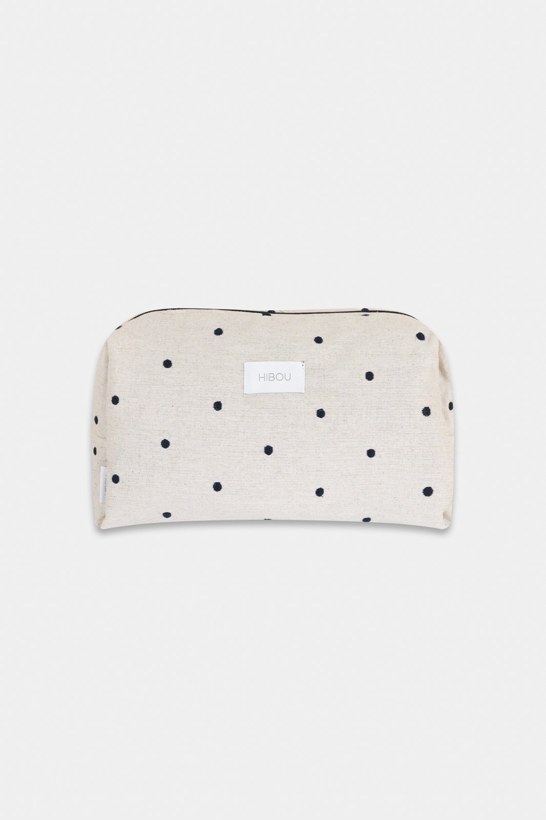 Small Dotted Toiletry Bag in Ecru