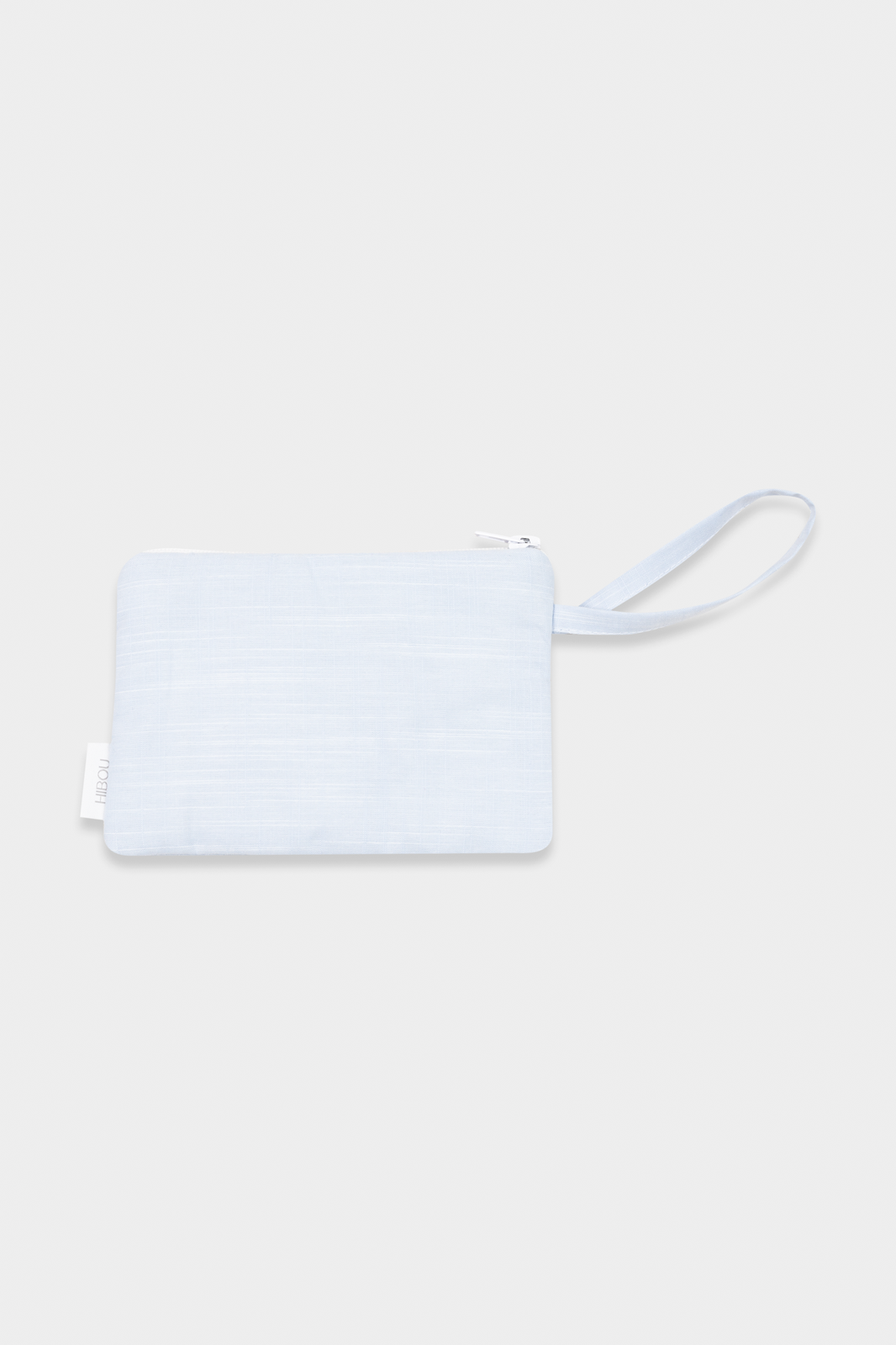 Small Flat Toiletry Bag in Light Blue