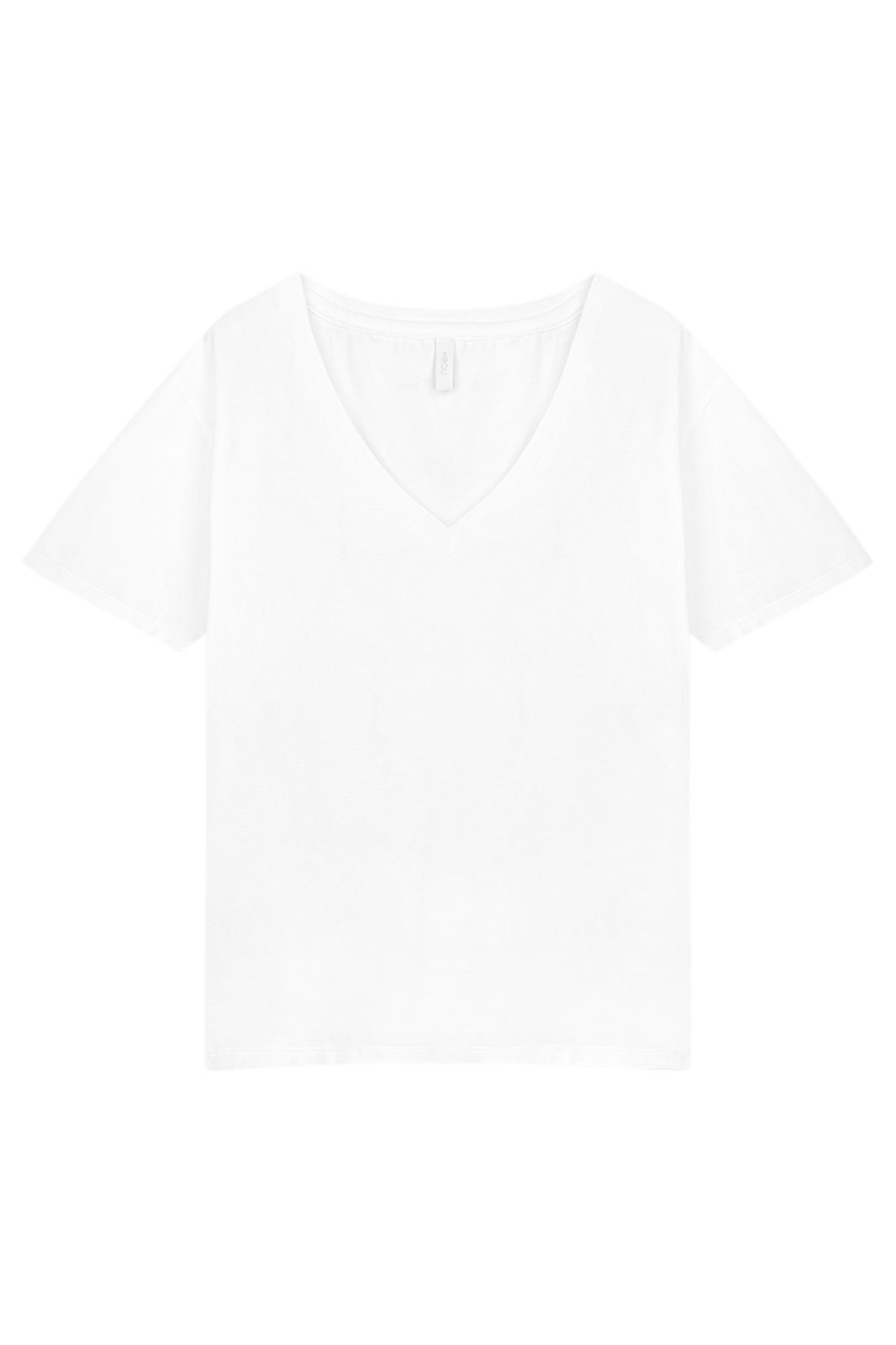 White V-neck T-shirt 