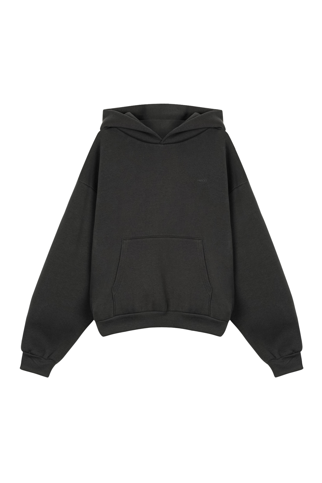 Anthracite Oversized Hoodie "Emily" with Fleece
