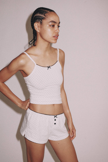 Black Dotted Shorts "Rosie"