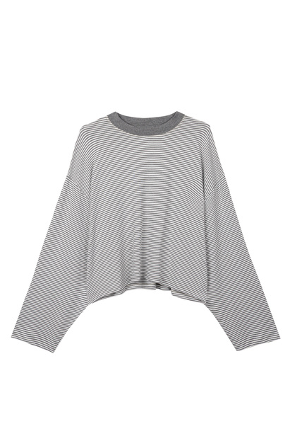 Grey Striped Longsleeve "Lara"