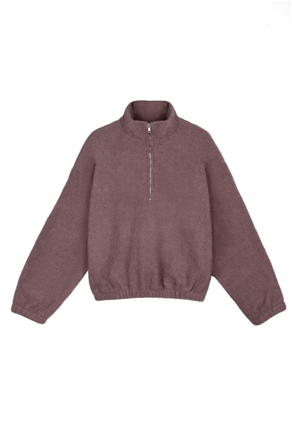 Mauve Teddy Sweatshirt "Ginny"