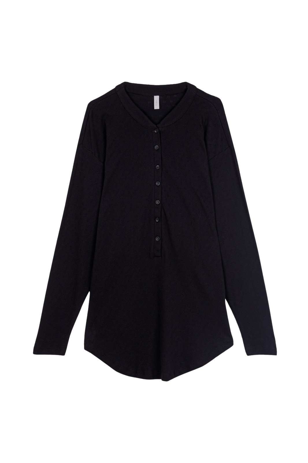 Black Pointelle Longsleeve "Lisa"