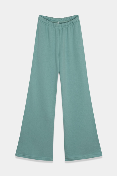 Wide Thin Sweatpants "Rene" in Sage Green