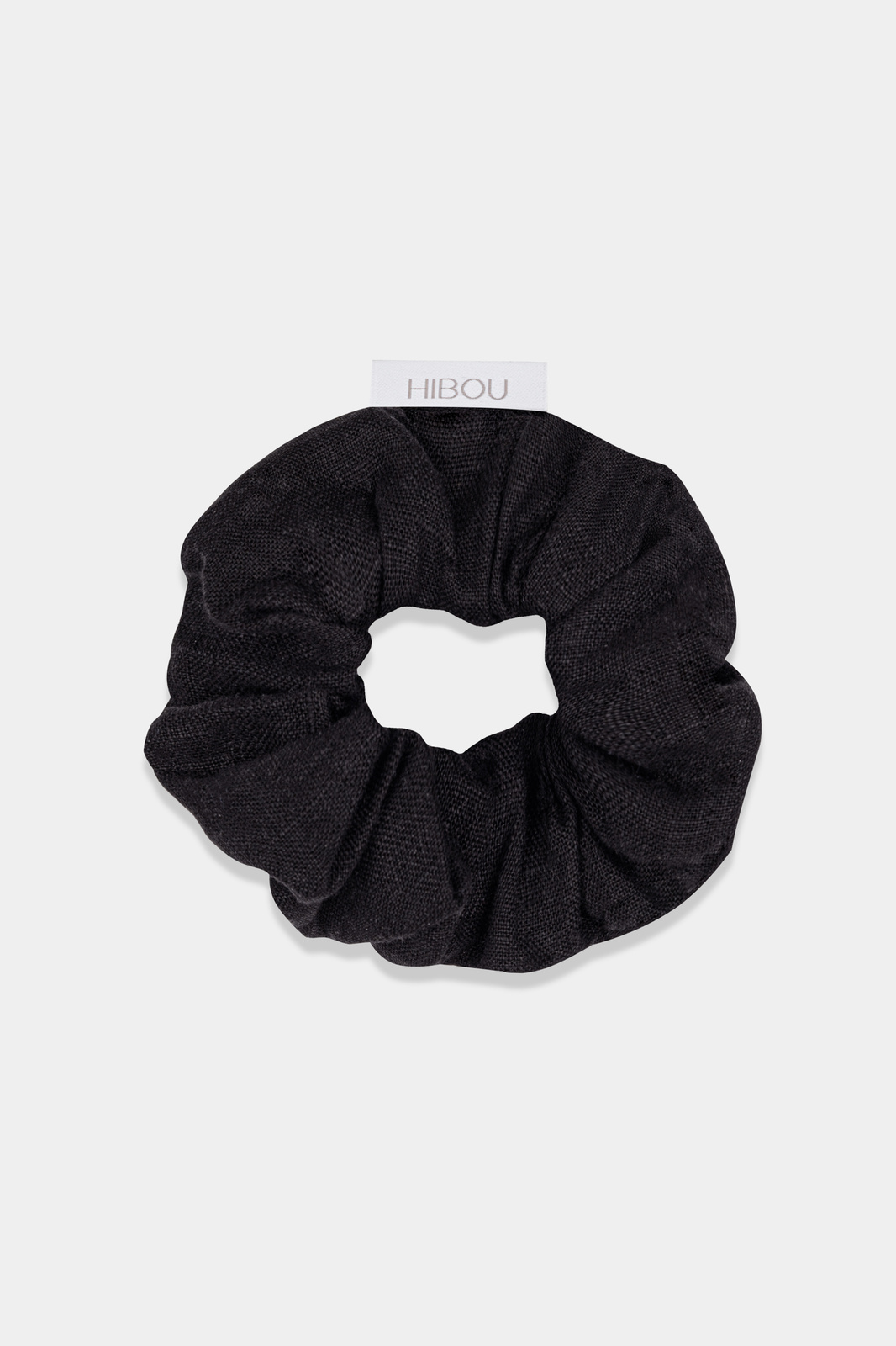 Linen Black Scrunchie