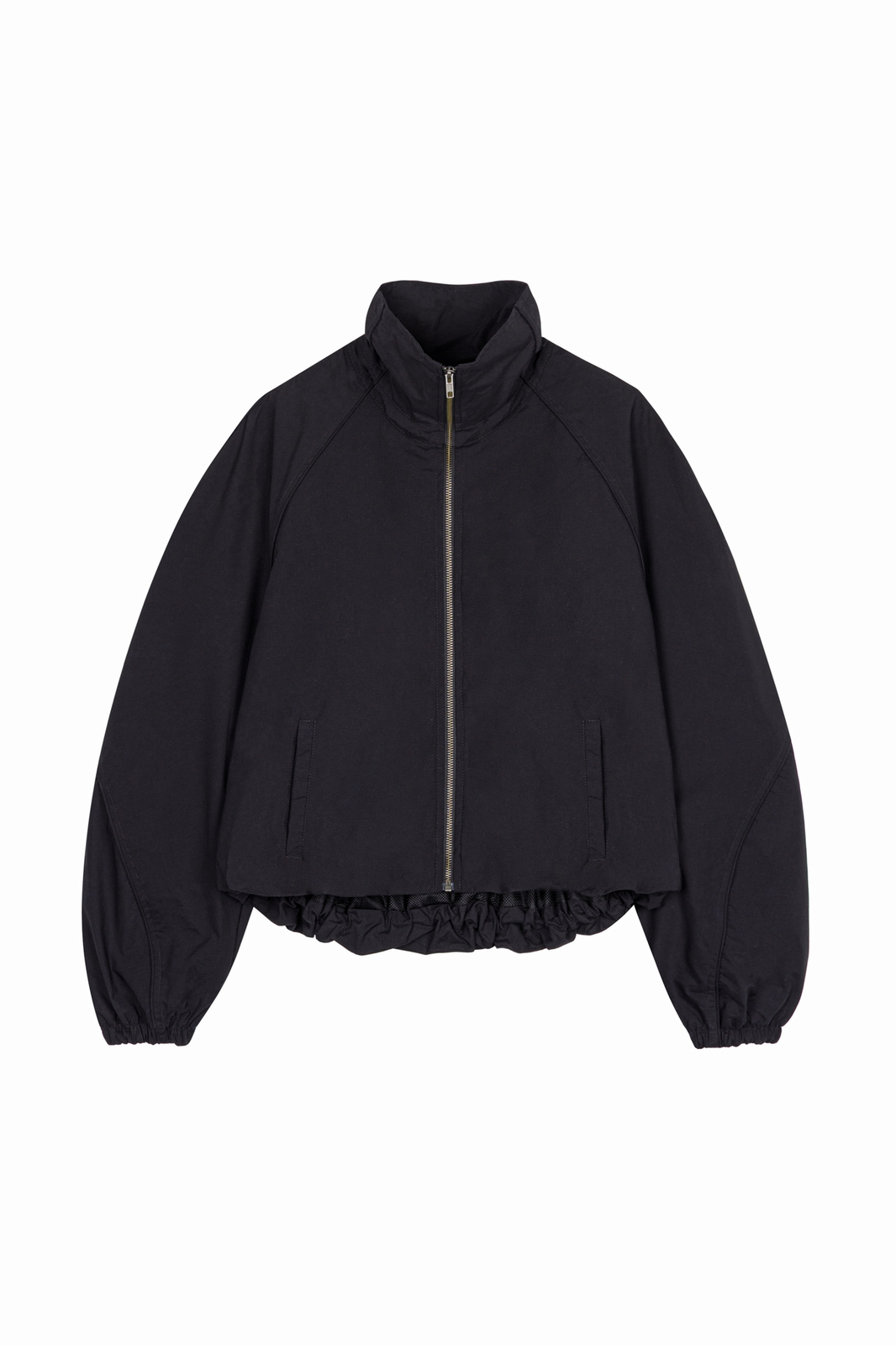 High-Collar Black Jacket "Megan"