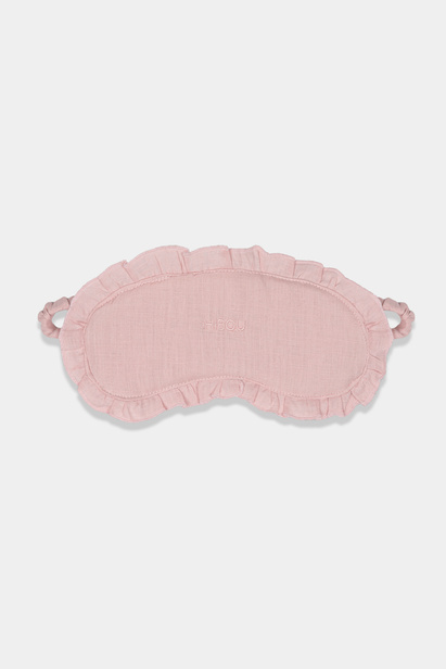 Pink Linen Sleep Mask