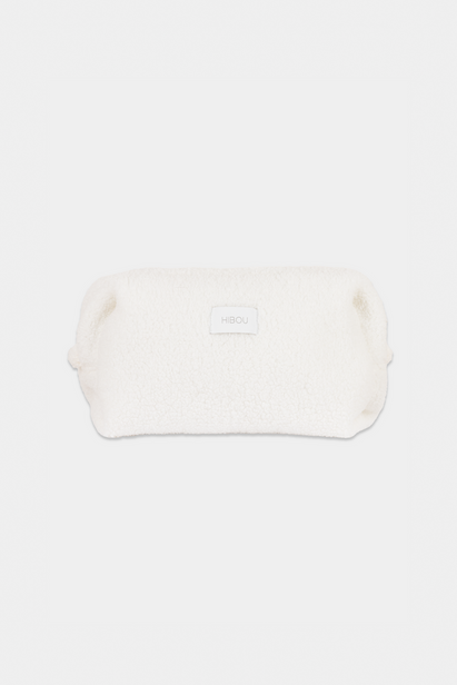 Small Teddy Toiletry Bag in Off White
