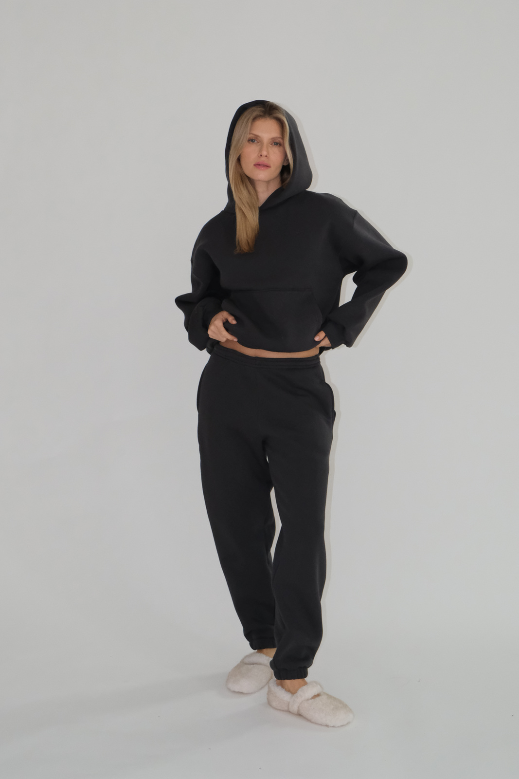 Anthracite Set "Emily" with Fleece
