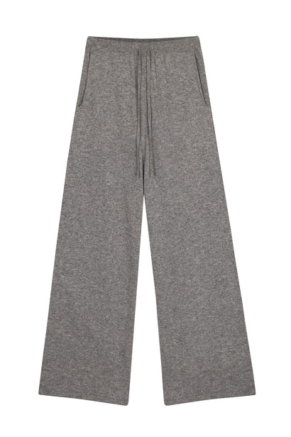 Knit Trousers "Liv" in Dark Grey