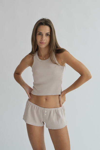 Distressed Shorts in Powder