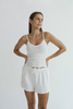 Openwork White Top "Lily"
