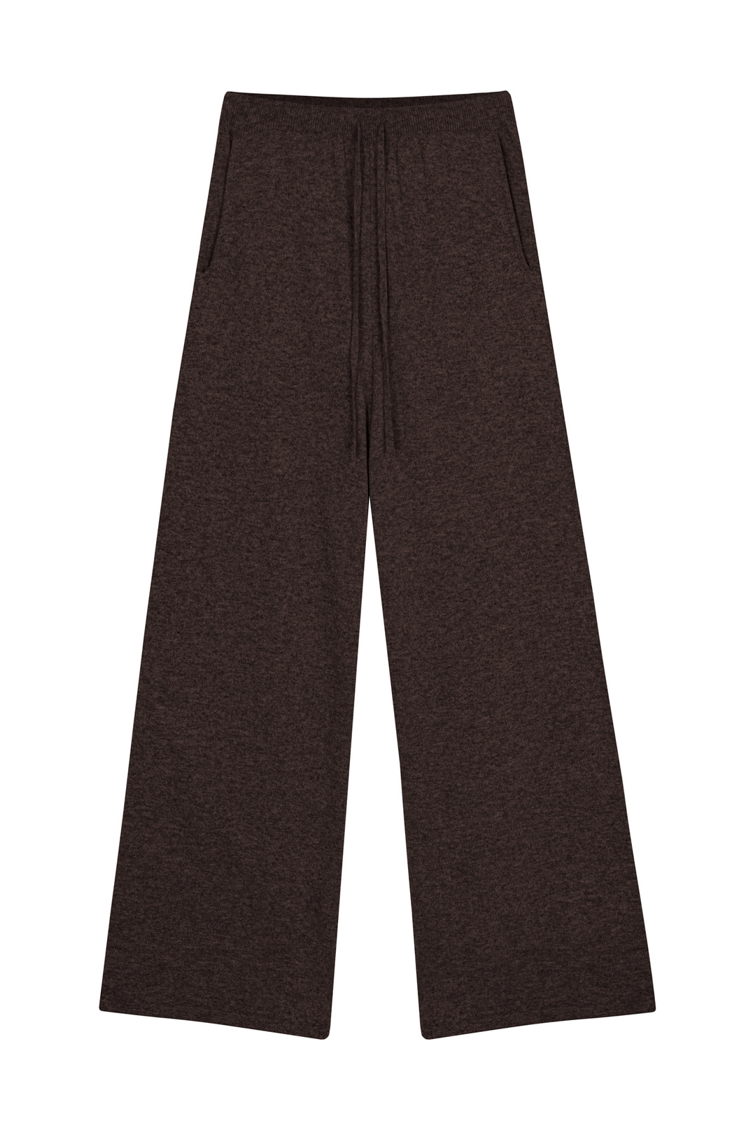 Knit Trousers 7/8 "Liv" in Chocolate Brown