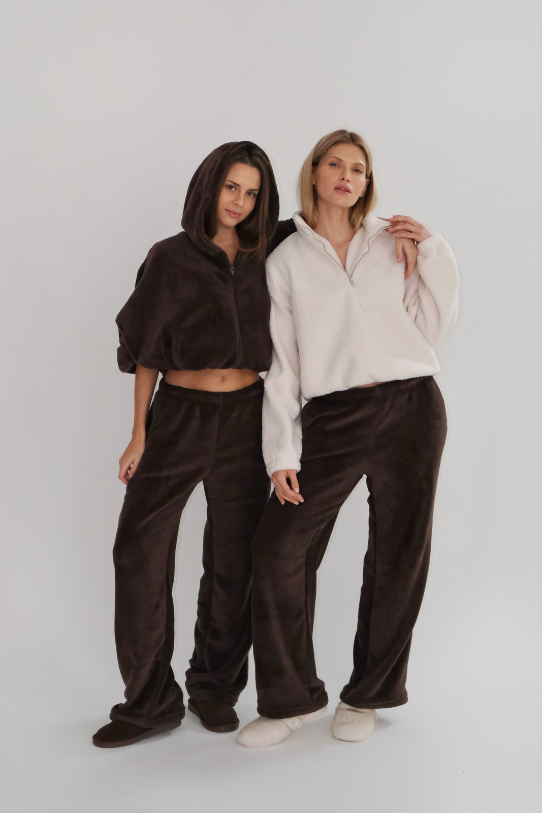 Wide Sweatpants "Rene" in Brown