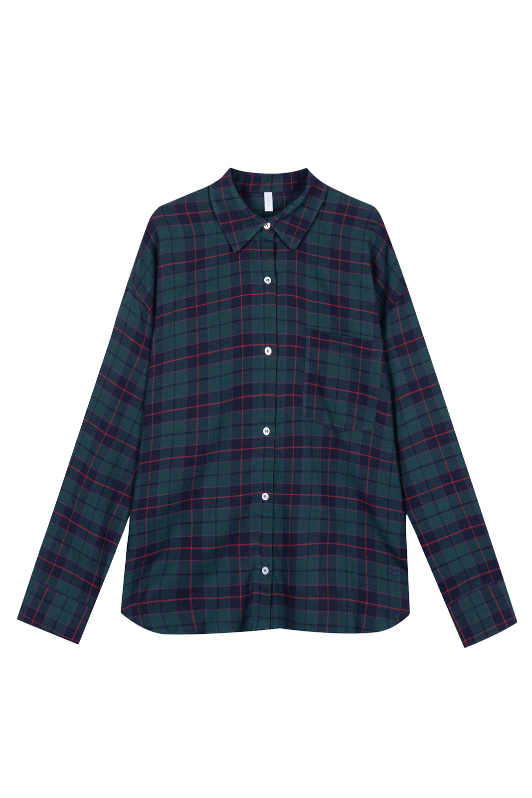Green Checkered Oversized Shirt "Alva"
