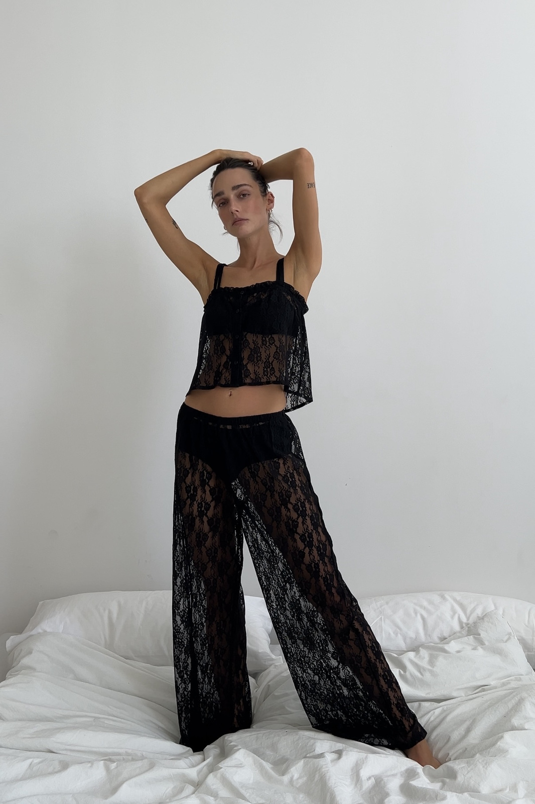 Black Lace Top "Polly"