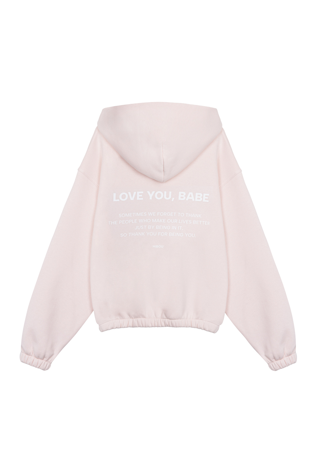 Blush Pink Hoodie "Abby" with Fleece