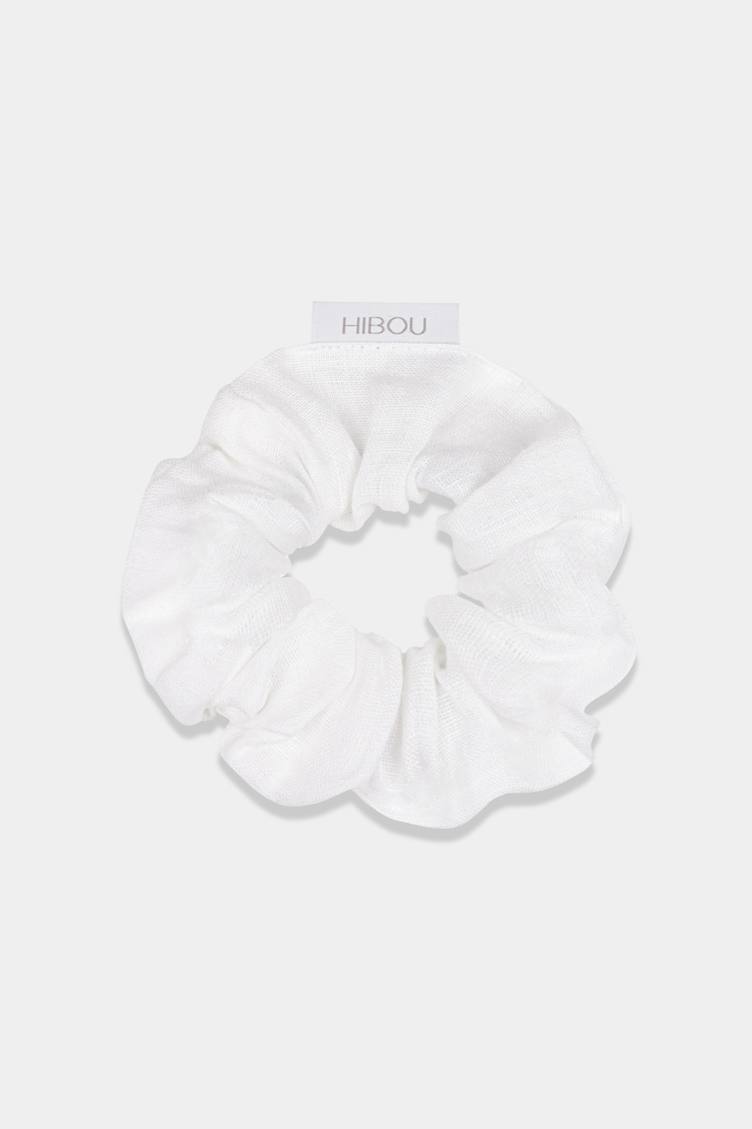 White Linen Scrunchie