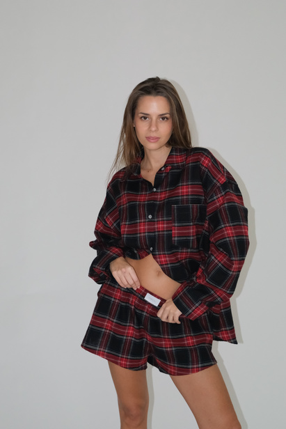 Red Checkered Shorts "Kristen"